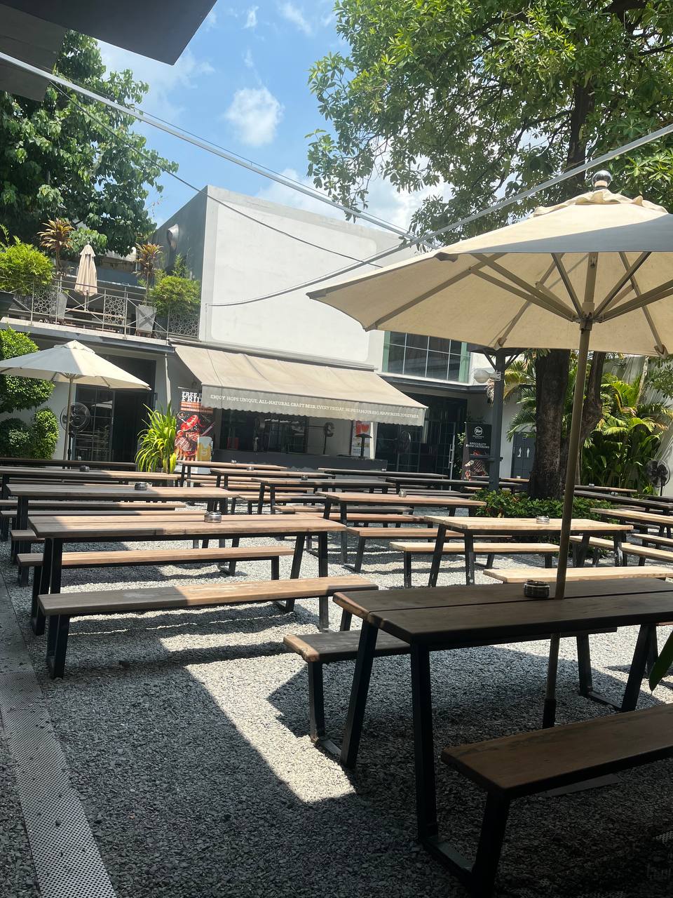 Outdoor Seating at Hops